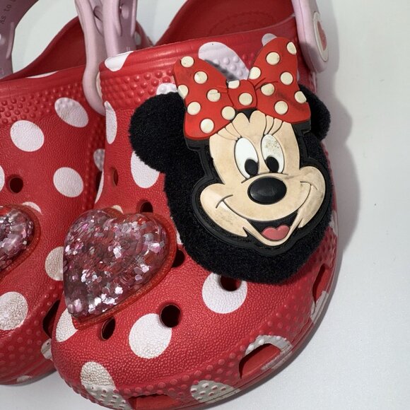 CROCS Disney Minnie Mouse Shoes Kids C 8 Classic Clog Play Toddler Sandal - Picture 6 of 10